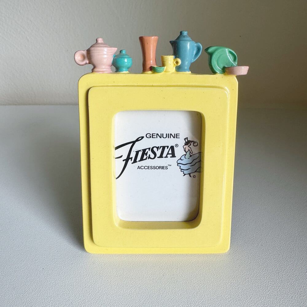 Vintage Genuine Fiesta Accessories Yellow Mini Frame
